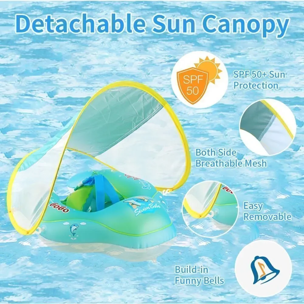 Baby Swimming Float With Canopy 3-12 Months
